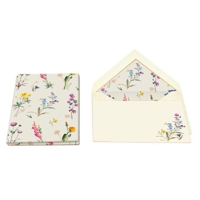 Wild Flowers Portfolio with Medium Flat Cards and Envelopes