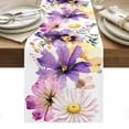 thumbnail image 1 of Wild Flowers Table Runner - 108 Inch Long, Kitchen Dining Table Runner Dresser Scarves, Farmhouse Country Floral Leaf Plant Farmhouse Decor for Coffee Tables Wedding Party Banquet, 1 of 8