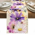 thumbnail image 1 of Wild Flowers Table Runner - 90 Inch Long, Kitchen Dining Table Runner Dresser Scarves, Vintage Country Floral Leaf Plant Beige Farmhouse Decor for Coffee Tables Wedding Party Banquet, 1 of 8