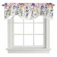thumbnail image 1 of Wild Flowers Tie Up Valance Curtains for Windows, Kitchen Curtains Window Treatments, Farmhouse Country Floral Leaf Plant Short Window Shades Valances for Bedroom Bathroom Cafe 54"x18", 1 of 8