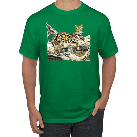 Wild Forest Spotted Cheetah Family Animal Lover Graphic T-Shirt