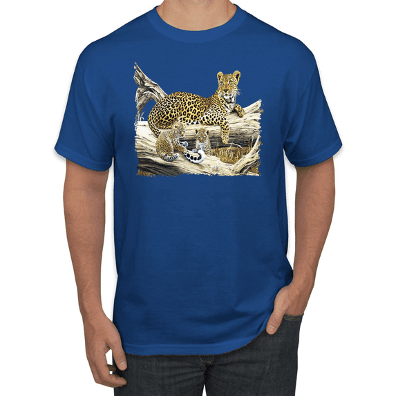 Wild Forest Spotted Cheetah Family Animal Lover Graphic T-Shirt