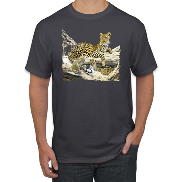 Wild Forest Spotted Cheetah Family Animal Lover Graphic T-Shirt