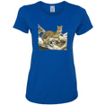 thumbnail image 1 of Wild Forest Spotted Cheetah Family Animal Lover Womens Graphic T-Shirt, 1 of 1