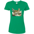 thumbnail image 1 of Wild Forest Spotted Cheetah Family Animal Lover Womens Graphic T-Shirt, 1 of 1