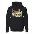 thumbnail image 1 of Wild Forest Spotted Cheetah Family Fashion Graphic Hoodie Sweatshirt, Black, Small, 1 of 1