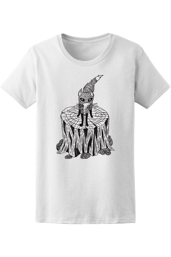 Wild Fox In The Forest Graphic T-Shirt Women -Image by Shutterstock, Female Small