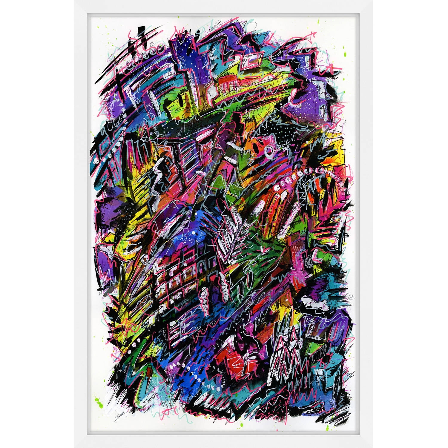 "Wild" Framed Painting Print