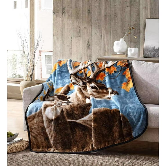 Wild Frontier 50X60 Plush Deer Throw