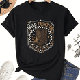 thumbnail image 1 of Wild Frontier Cowboy Boot Graphic T-Shirt, Western Cotton Tee, 1 of 7