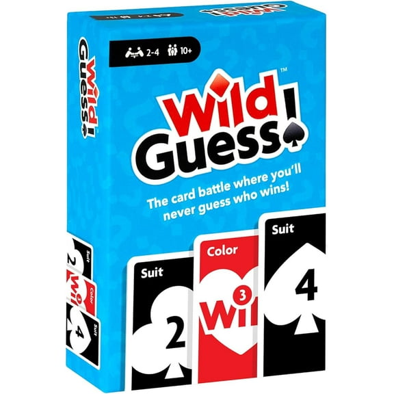 Wild Guess! The Fast-Paced, Unpredictable, Insanely Competitive Card Game for 2 to 4 Players Great Travel Game for Friends and Family