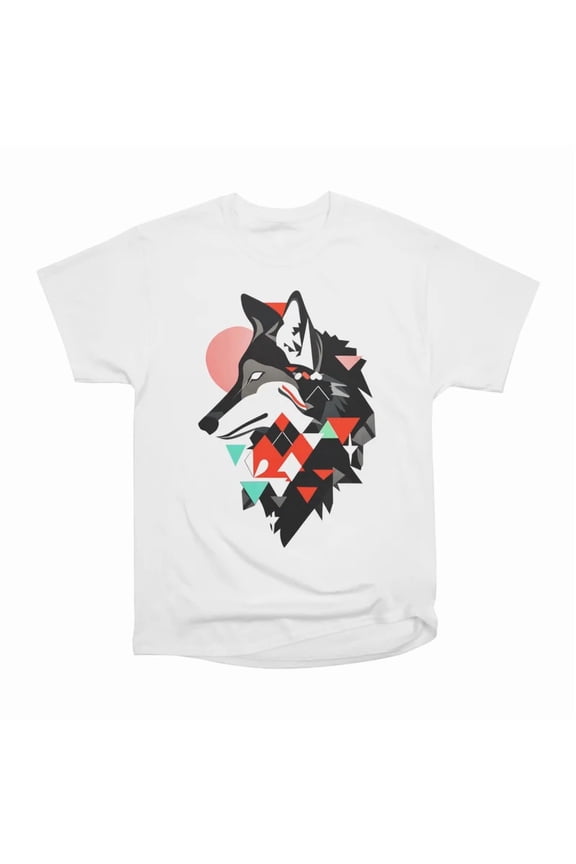 Wild Geometry Wolf T-Shirt Tee Gift For Him Merch For Her Apparel For Friend