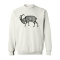 thumbnail image 1 of Wild Goat Sketch Sweatshirt Men -Image by Shutterstock, Male Large, 1 of 4