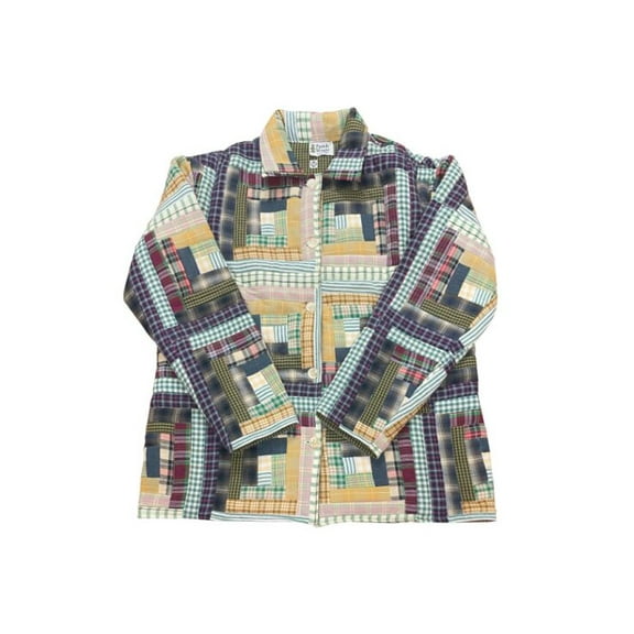 Wild Goose Log Cabin Quilted Cotton Jacket – Reversible, Soft Cotton Filled, Stylish Jacket for All Seasons