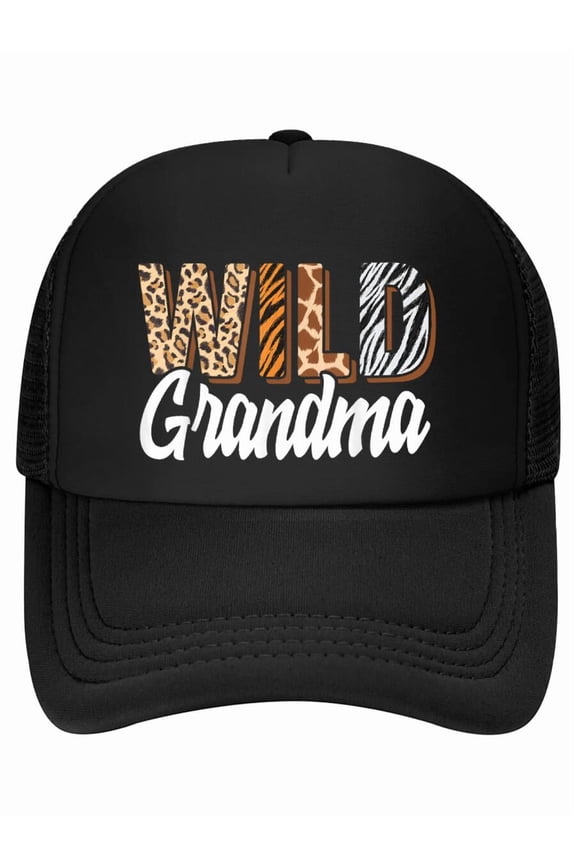 Wild Grandma Zoo Born Two be Wild B-day Safari Jungle Animal Baseball Cap