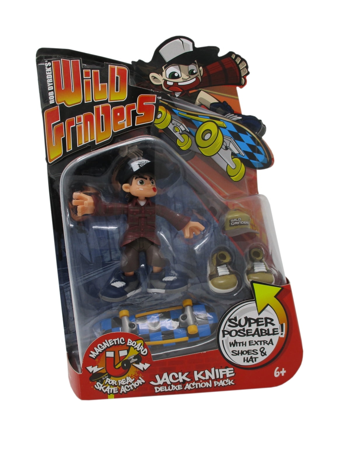 Wild Grinders Deluxe Jack Knife Action Figure & Skateboard Pack