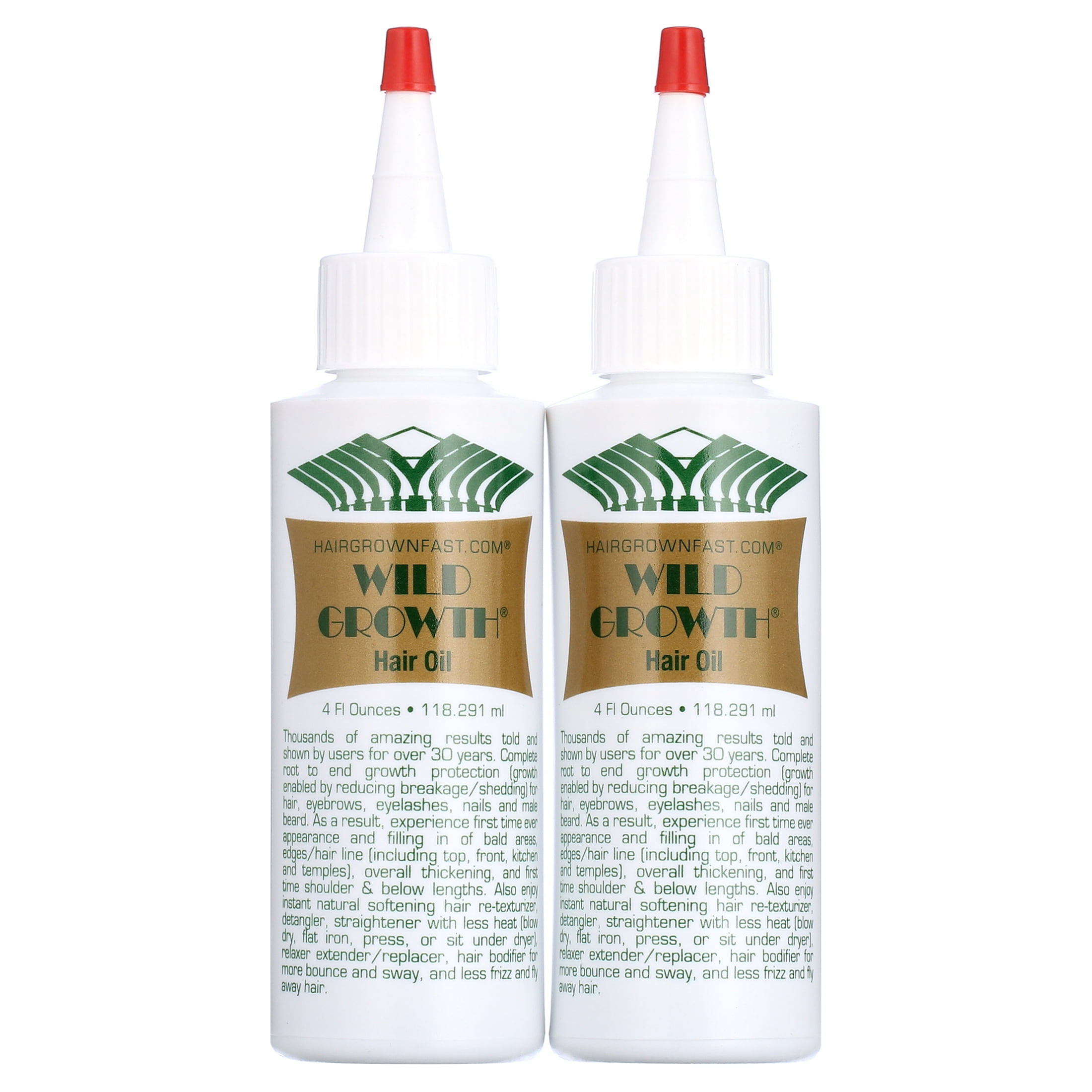 Wild Growth Regrowth Hair Oil, 4 fl oz (Pack of 2)
