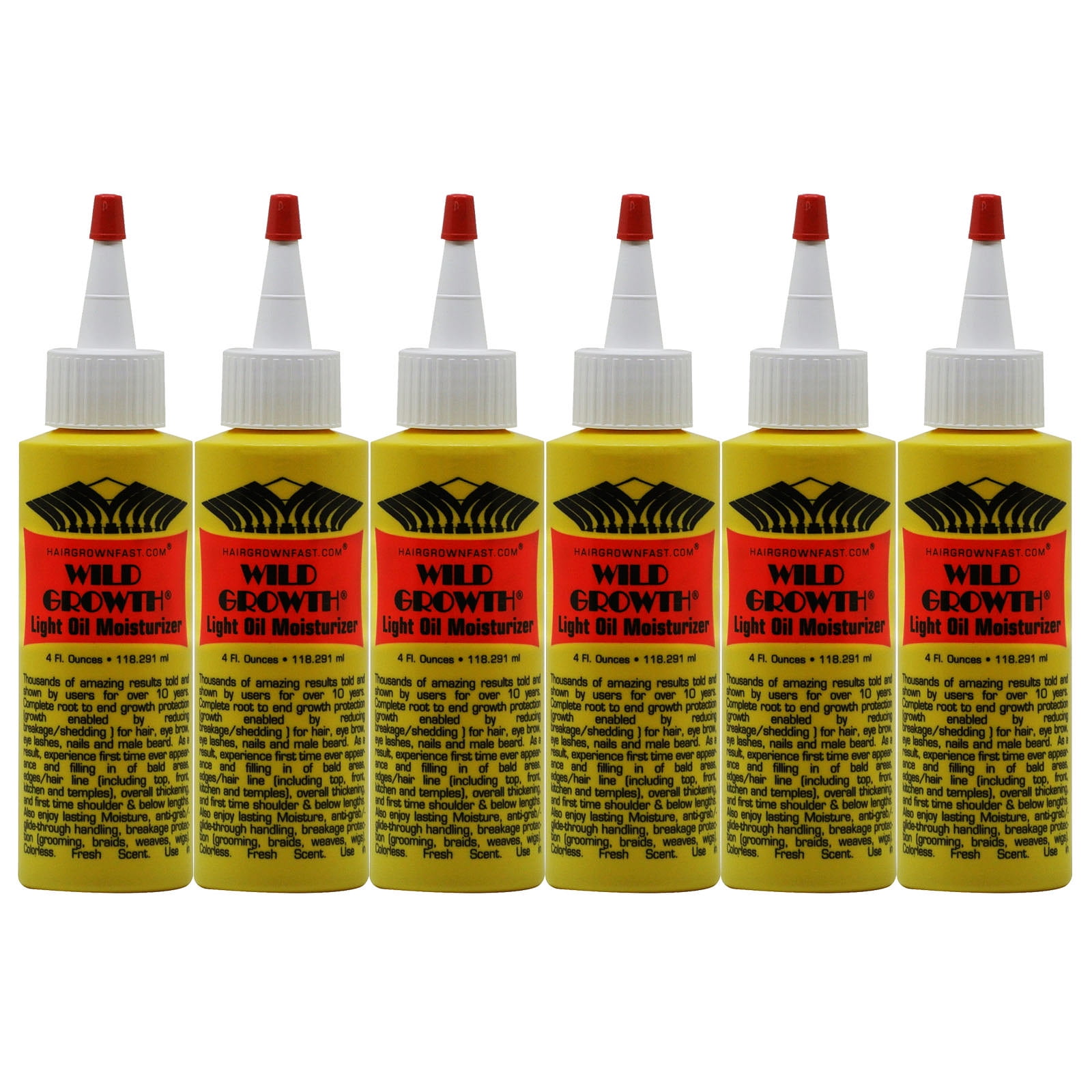 Wild Growth Light Oil Moisturizer 4 oz "Pack of 6"