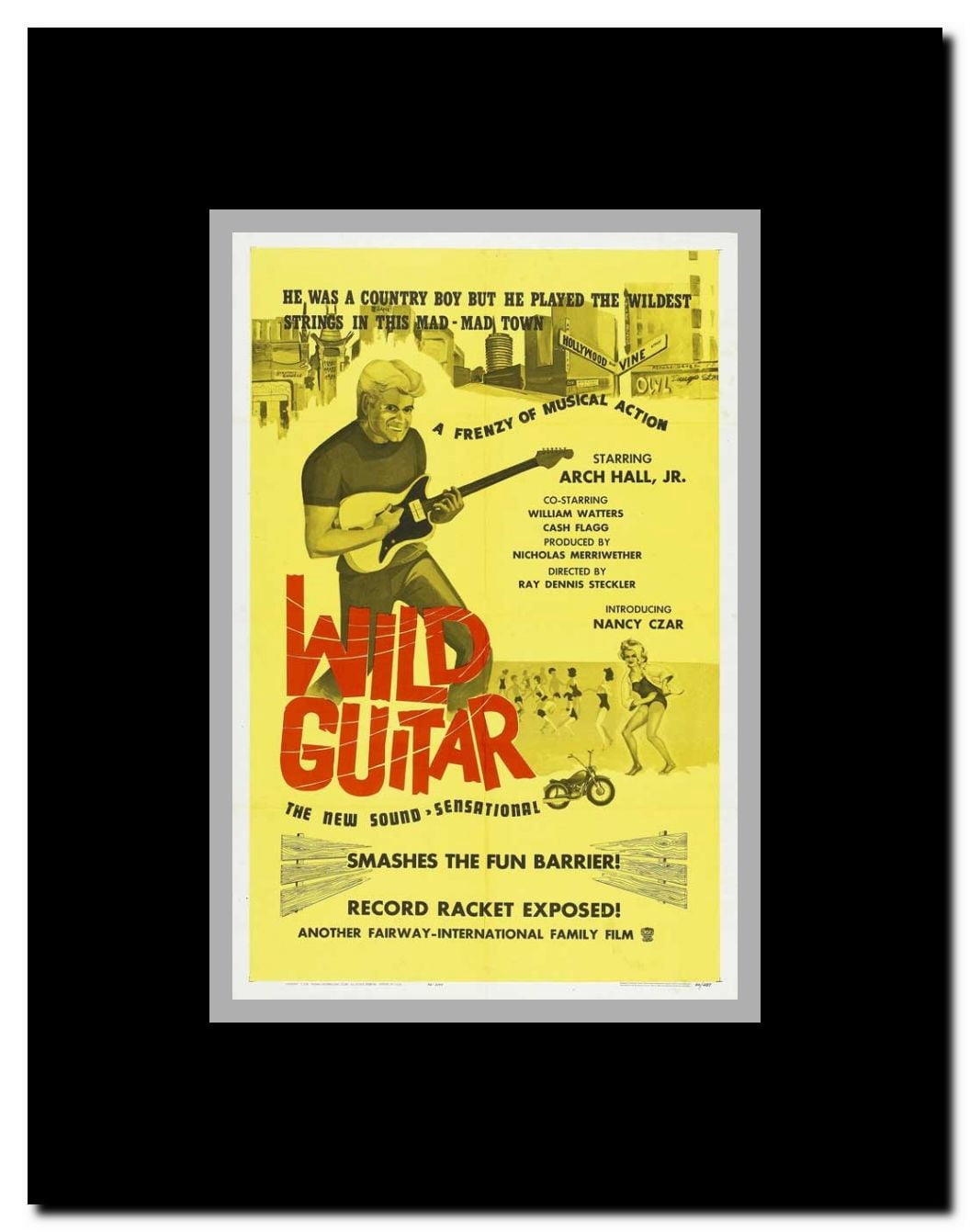 Wild Guitar Framed Movie Poster