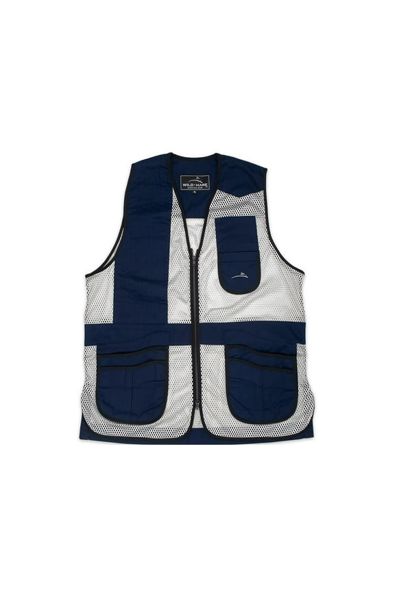 Wild Hare Heatwave Mesh Shooting Vest Right Hand Navy/Silver Large