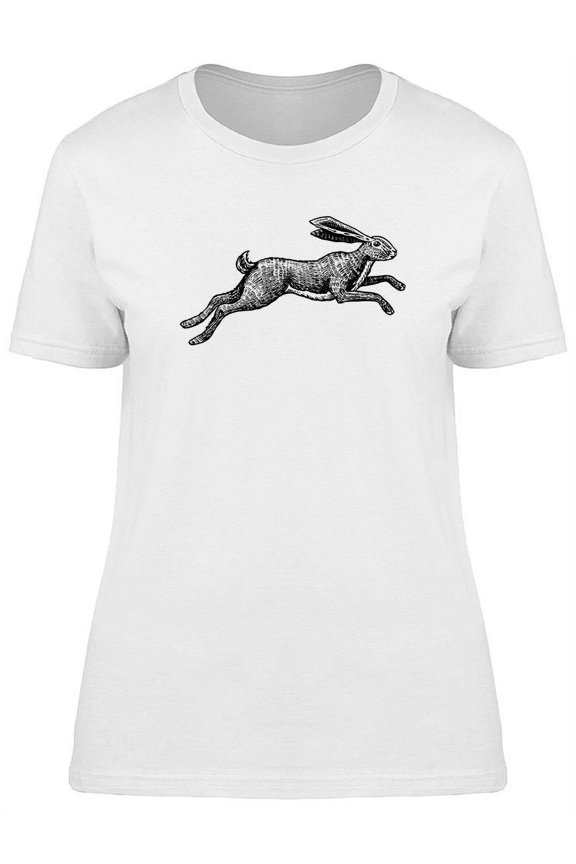 Wild Hare Vintage Design T-Shirt Women -Image by Shutterstock, Female Medium