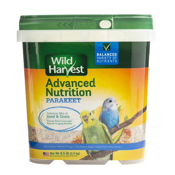 Wild Harvest Advanced Nut Diet, for Parakeets, 4.5 lbs