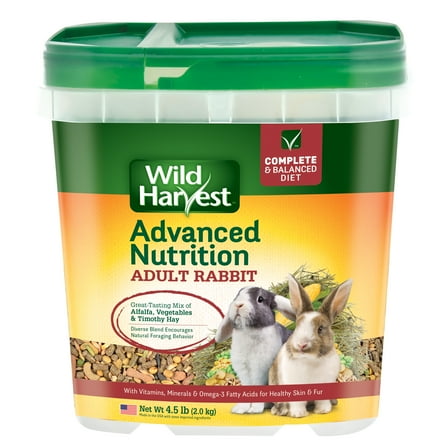 Wild Harvest Advanced Nut Diet, for Rabbits, 4.5 lbs