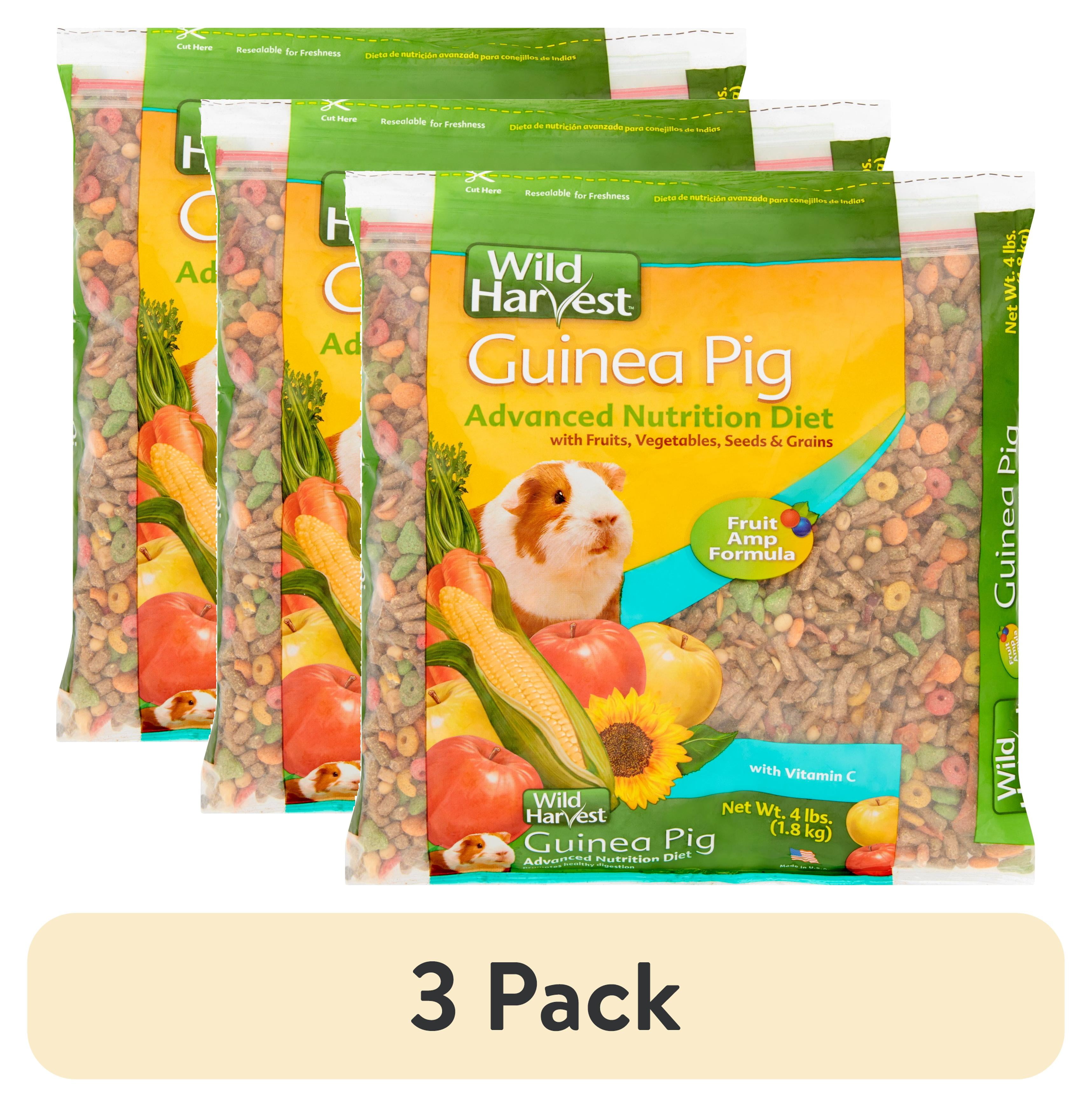 Image showcasing (3 pack) Wild Harvest Advanced Nutrition Diet Guinea Pig Food, Fruits ...
