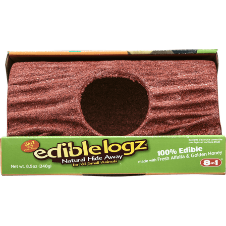 Wild Harvest Edible Logz Hide Away Treat for Small Animals, 8.5 oz.