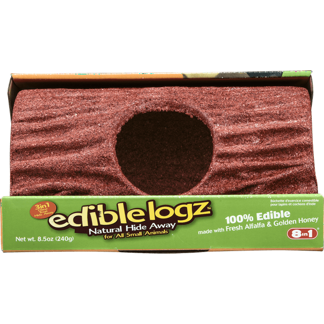 Wild Harvest Edible Logz Hide Away Treat for Small Animals, 8.5 oz