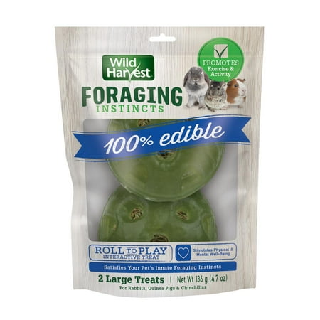 Wild Harvest Foraging Instincts Interactive Treat for Rabbits, Guinea Pigs and Chinchillas, 2 Count