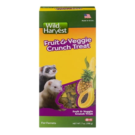 Wild Harvest Fruit and Veggie Crunch Treats for Ferrets, 7.0 oz