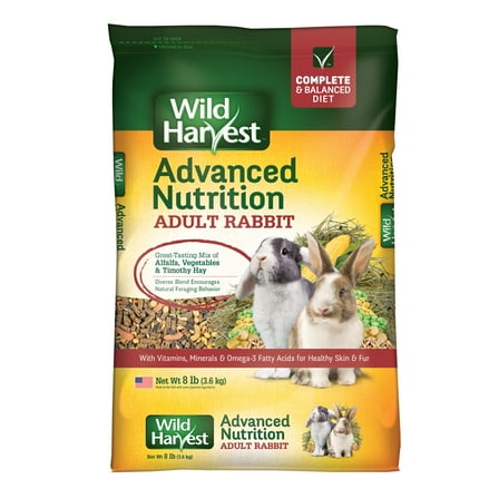 Wild Harvest Mix Rabbit Food, Vegetable & Grain, 8 lb. Bag