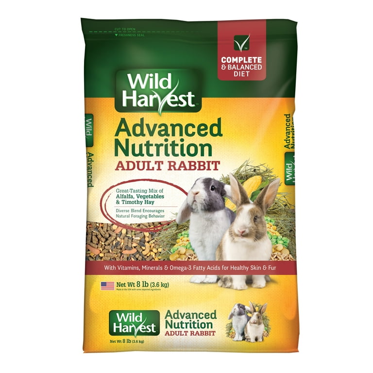 Wild Harvest Mix Rabbit Food Vegetable Grain 8 lb. Bag