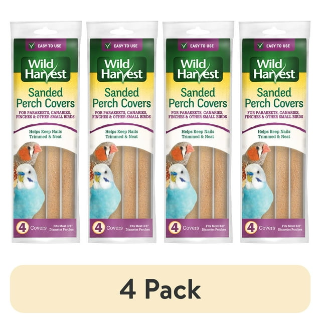 Shop (4 pack) Wild Harvest Sanded Perch Covers for Small Birds, 4 Ct