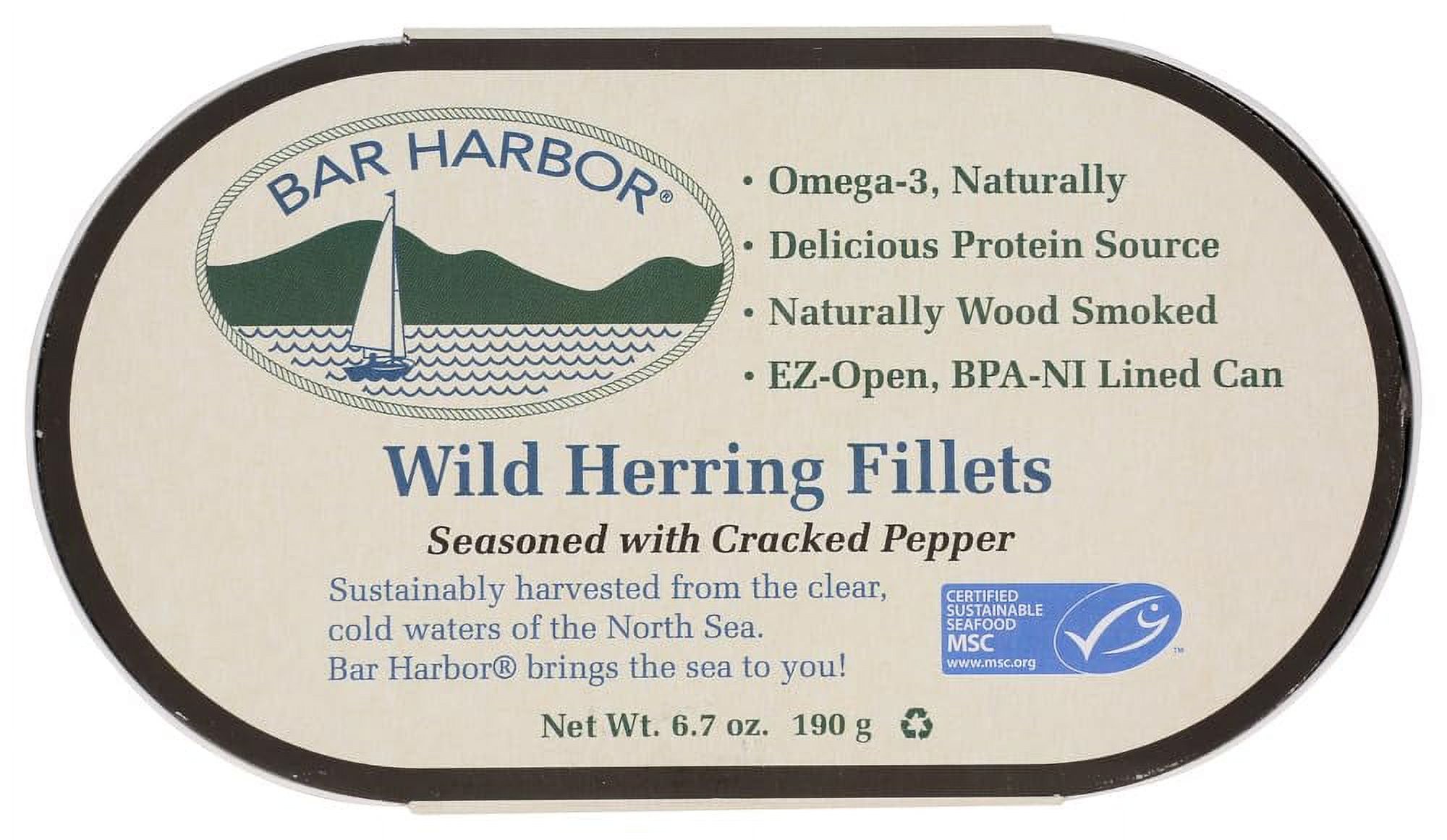 Wild Herring Fillets seasoned with pepper(pack of 6)