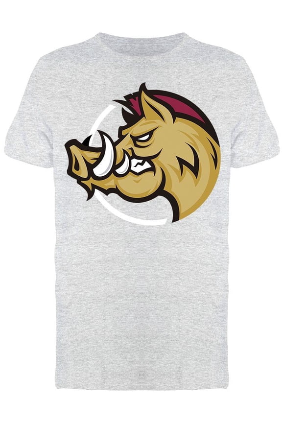 Wild Hog Head Mascot Tee Men's -Image by Shutterstock
