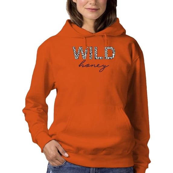 Wild Honey Leopard Pattern Hoodie Women -Image by Shutterstock, Female Small