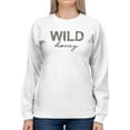thumbnail image 1 of Wild Honey Leopard Pattern Sweatshirt Women -Image by Shutterstock, Female 5X-Large, 1 of 4