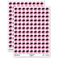 thumbnail image 1 of Wild Horse Head Mane Blowing 200+ Round Stickers - Light Pink - Matte Finish - 0.50" Size, 1 of 3