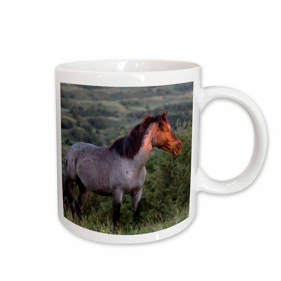 3drose, Wild Horse in Theodore Roosevelt National Park, North Dakota, Usa, 11oz Mug