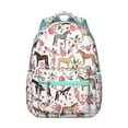 thumbnail image 1 of Wild Horse Print Backpack for School - Durable Waterproof Bookbag with Mustang & Stallion Design - Trendy Equestrian Backpack for Horse Lovers & Teens, 1 of 6