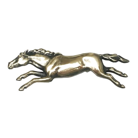 Wild Horse Pull Left Facing, Brass