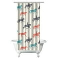 thumbnail image 1 of Wild Horse & Rural Landscape Shower Curtain - Waterproof Machine Washable Bathroom Drape, Elegant Farmhouse Print with Metal Grommets 36x72 Inches, 1 of 5