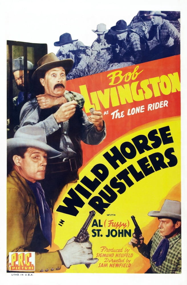 Wild Horse Rustlers Canvas Art - (24 x 36)