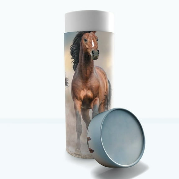Wild Horses Biodegradable & Eco Friendly Burial or Scattering Urn / Tube