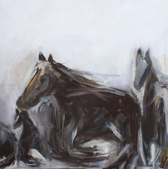 Wild Horses Canvas Art - Melissa Lyons (24 x 24)
