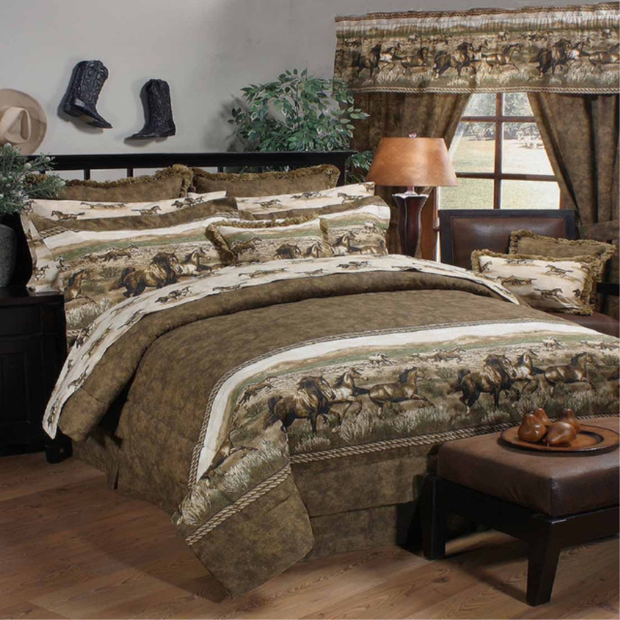 Wild Horses Comforter Set Queen