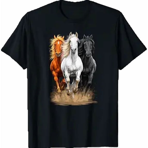 Wild Horses Western Country Equestrian T-Shirt