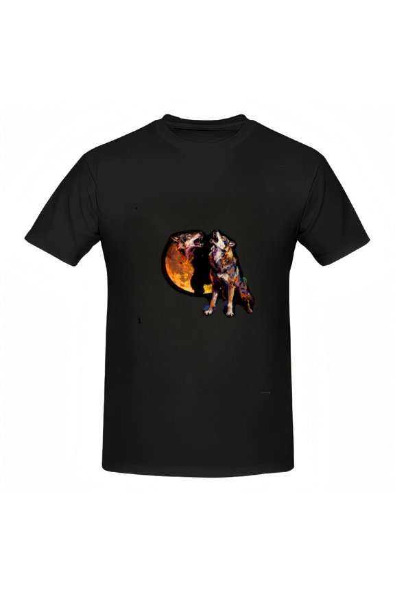 Wild Howling Wolves Graphic Tee Unisex Cotton T-Shirt